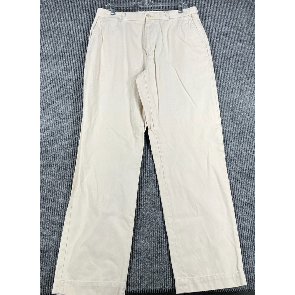 Polo Ralph Lauren Proepect Pants Mens 34x32 Beige Chino Casual Cotton Comfort
